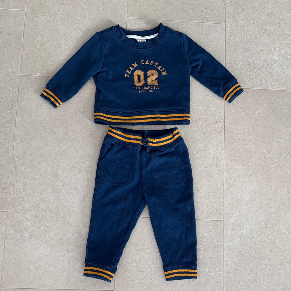 Janie and Jack Blue Set